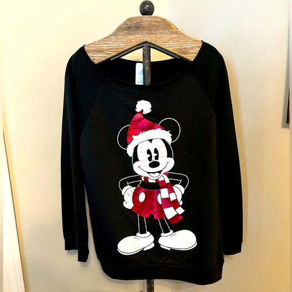 Disney Mickey Mouse Christmas Sweatshirt - Picture 1 of 15